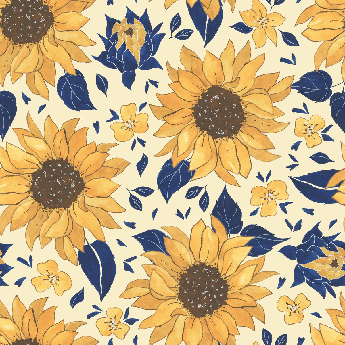 Sunflowers of Provence Mural Wallpaper - pure wallpaper artwork