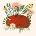 Sleeping Fox Mural Wallpaper - pure wallpaper artwork