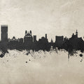 Marseille France Skyline Concrete Mural Wallpaper - pure wallpaper artwork