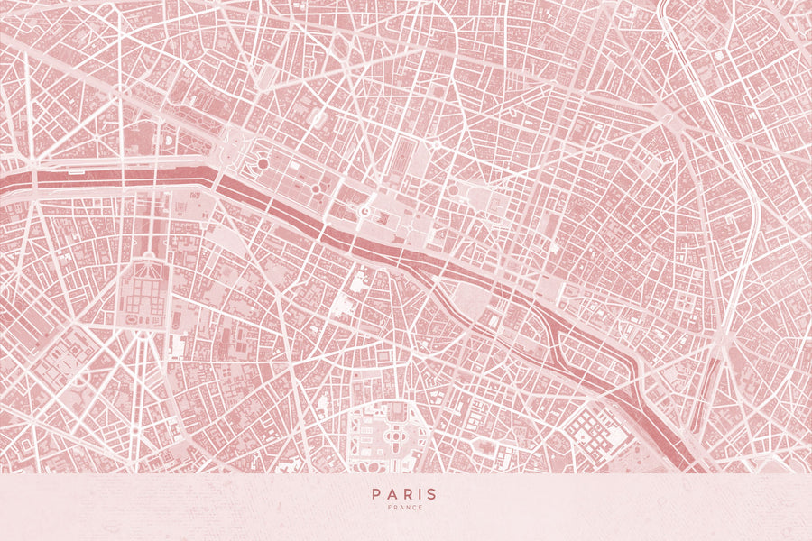 Paris Pink Mural Wallpaper