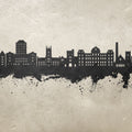 Poughkeepsie New York Skyline Concrete Mural Wallpaper - pure wallpaper artwork