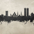 Ras Al Khaimah Skyline Concrete Mural Wallpaper - pure wallpaper artwork