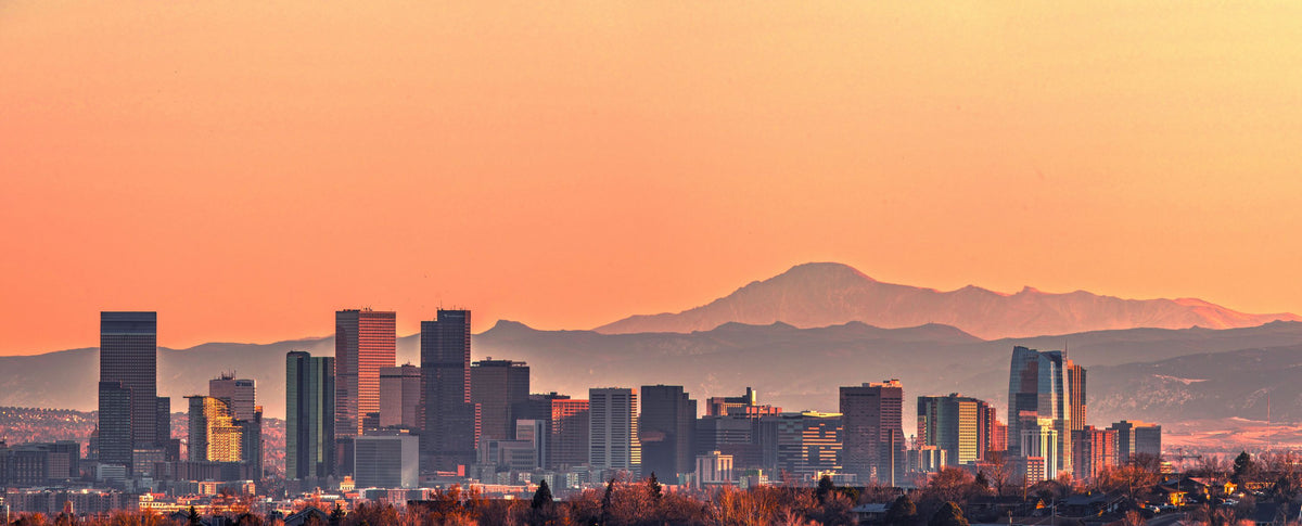 Denver Skyline Mural Wallpaper - pure wallpaper artwork