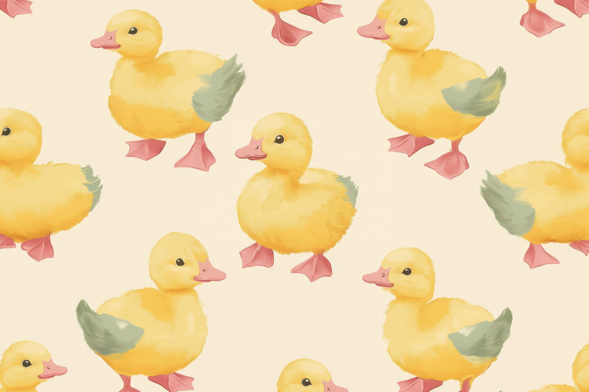Lovely Ducklings Mural Wallpaper - pure wallpaper artwork