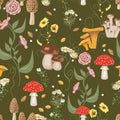 Mushroom Magic, Crocodile Mural Wallpaper - pure wallpaper artwork