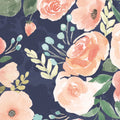 Blooming Delight III Blue Mural Wallpaper - pure wallpaper artwork