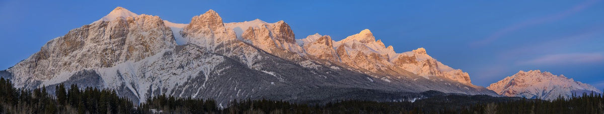 Mount Rundle Sunrise Mural Wallpaper - pure wallpaper artwork