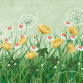 Buttercup Meadow, Green Mural Wallpaper - pure wallpaper artwork