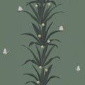 Foliage & Butterflies - Sage Mural Wallpaper - pure wallpaper artwork