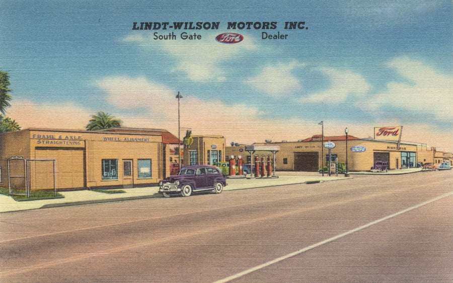 Greetings From the Dealership Mural Wallpaper
