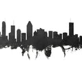 Montreal Canada Skyline Black & White Mural Wallpaper - pure wallpaper artwork