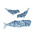 Three Whales Mural Wallpaper - pure wallpaper artwork