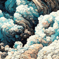 Clouds and Waves Mural Wallpaper - pure wallpaper artwork