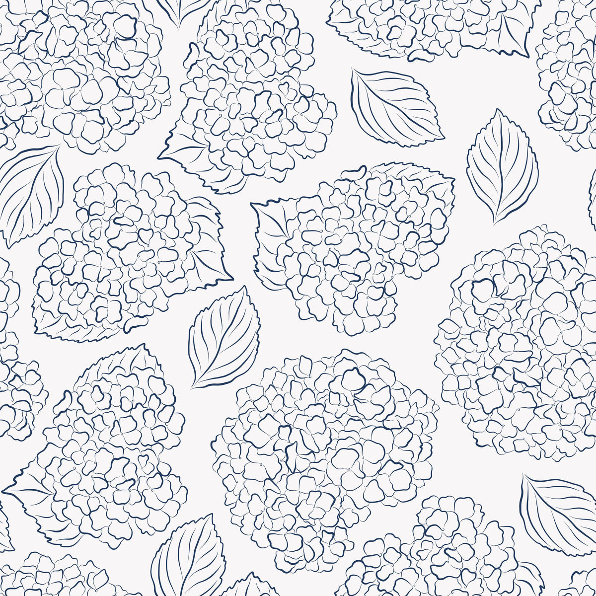 Hydrangeas Mural Wallpaper - pure wallpaper artwork
