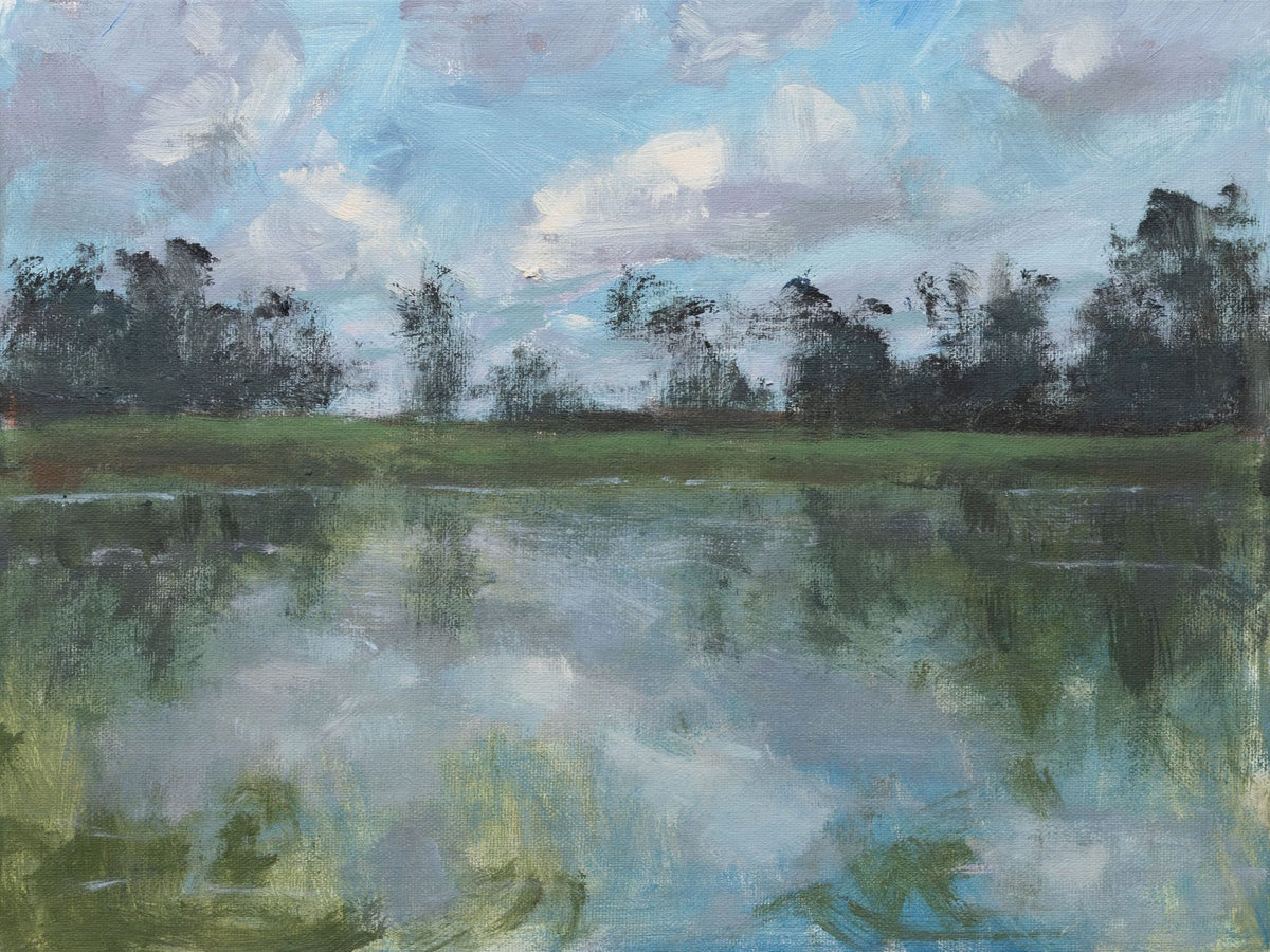 Reflections on the River Mural Wallpaper - pure wallpaper artwork