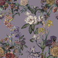 Floral Gaze, Lavender Mural Wallpaper - pure wallpaper artwork