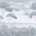 Verdant Horizon, Sea Wind Blue Mural Wallpaper - pure wallpaper artwork