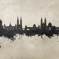 Nürnberg Germany Skyline Concrete Mural Wallpaper - pure wallpaper artwork