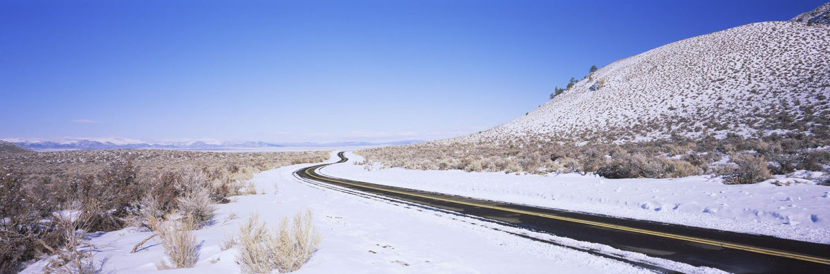 Winter Highway Mural Wallpaper - pure wallpaper artwork