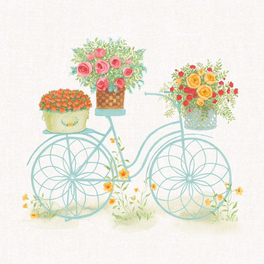 Flea Market Flowers I Mural Wallpaper