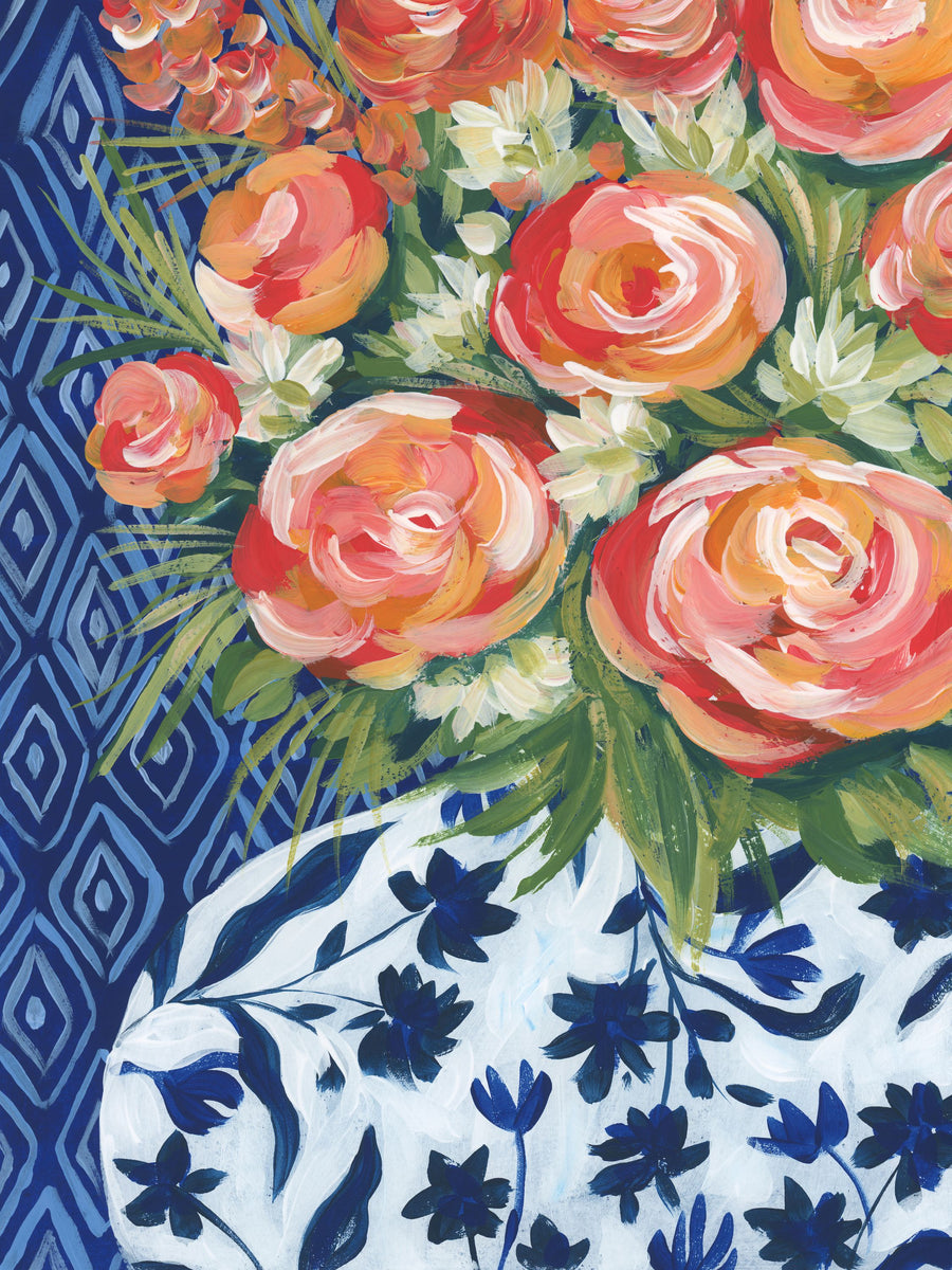 Mediterranean Blooms I Mural Wallpaper