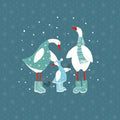 Ducks in the Snow IX Mural Wallpaper - pure wallpaper artwork