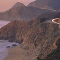 Coastal Light Trail Mural Wallpaper - pure wallpaper artwork