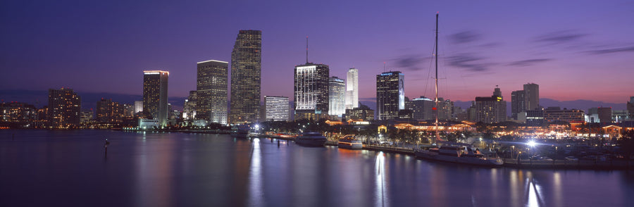 Sapphire Skyline Mural Wallpaper
