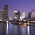 Sapphire Skyline Mural Wallpaper - pure wallpaper artwork