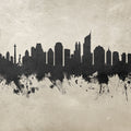 Jakarta Skyline Indonesia Concrete Mural Wallpaper - pure wallpaper artwork