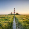 Westerheversand Sunset Mural Wallpaper - pure wallpaper artwork
