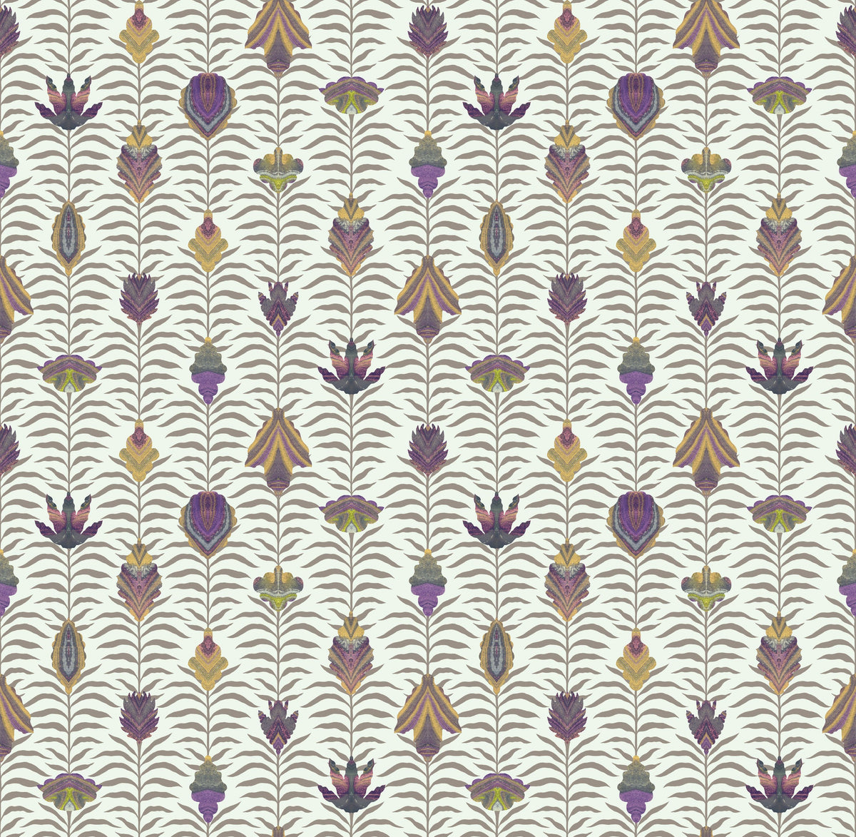 Marble Papers Flowers V.2, Lilac Mural Wallpaper - pure wallpaper artwork