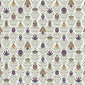 Marble Papers Flowers V.2, Lilac Mural Wallpaper - pure wallpaper artwork