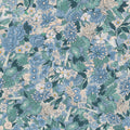 Floral Blossom Dusty Blue Mural Wallpaper - pure wallpaper artwork