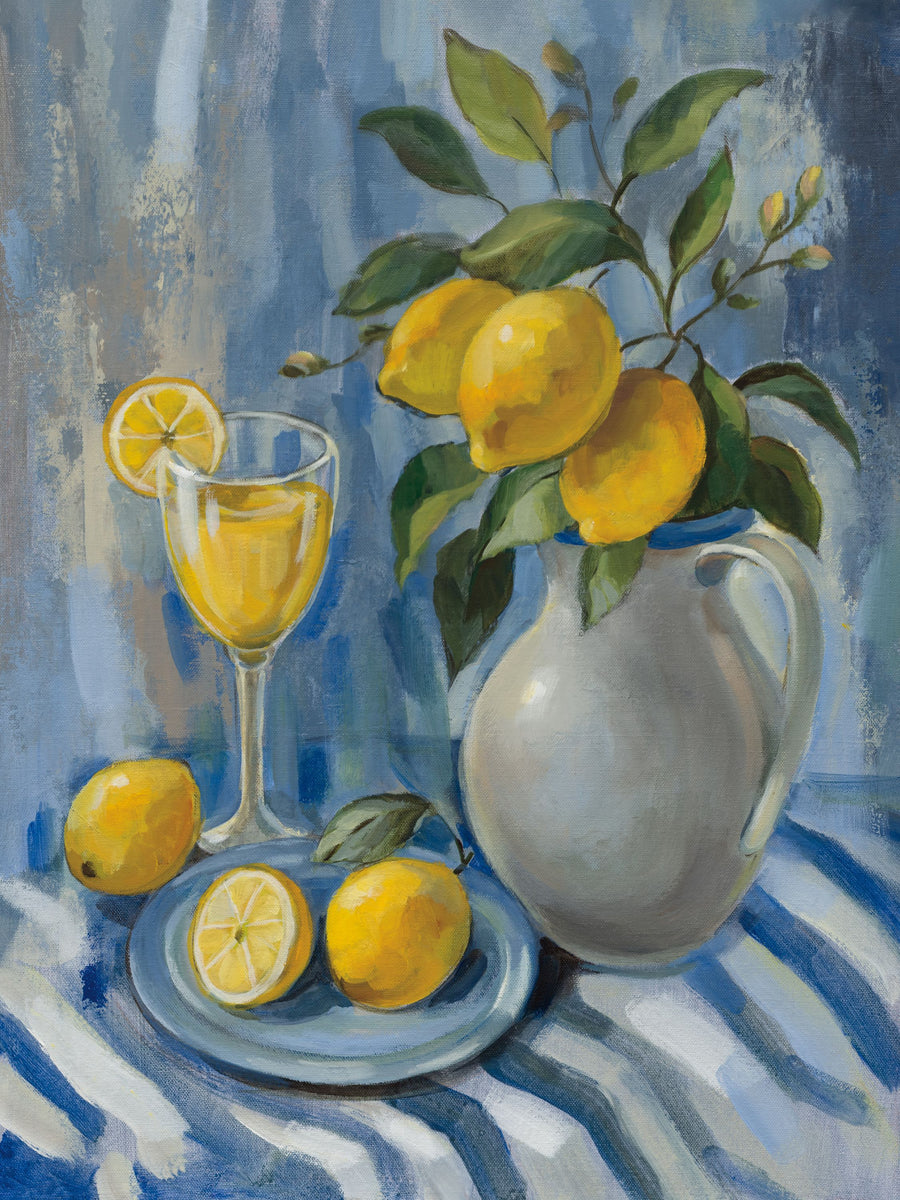 Lemons Still Life Mural Wallpaper