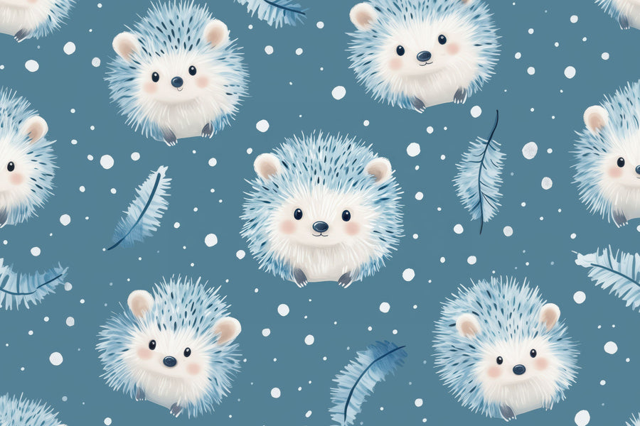 Dreamy Hedgehogs Mural Wallpaper