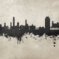 Lugano Switzerland Skyline Concrete Mural Wallpaper - pure wallpaper artwork