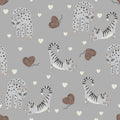 Kitten Love, Pewter Mural Wallpaper - pure wallpaper artwork