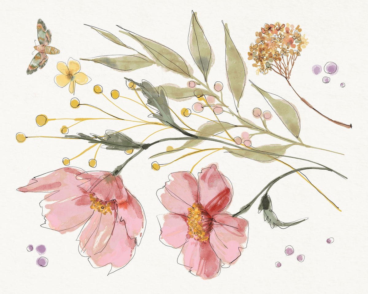 Full Bloom V Summer Mural Wallpaper - pure wallpaper artwork