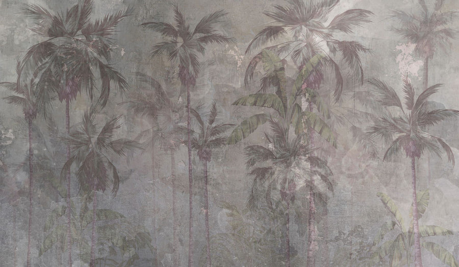 Palm Leaf Wallpaper Mural – Tropical Wall Mural – Vintage Palms printable artwork