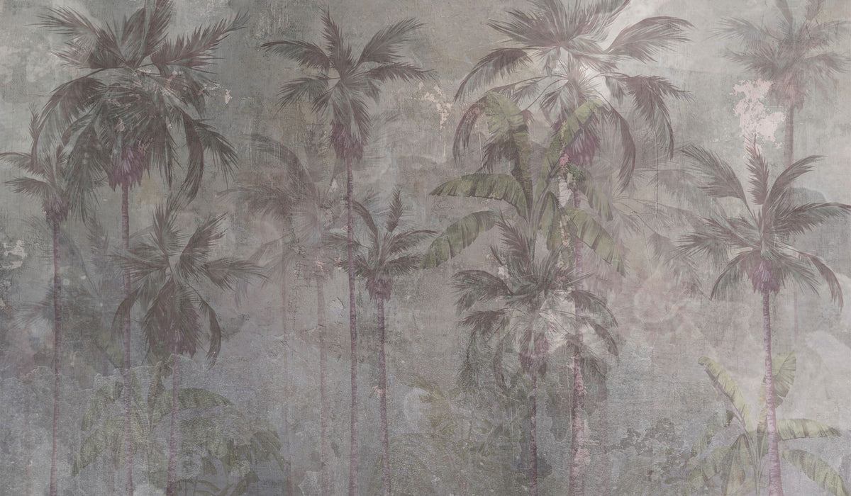 Vintage Palms Mural Wallpaper - pure wallpaper artwork
