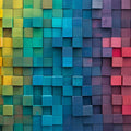 Vibrant Rainbow Stack Mural Wallpaper - pure wallpaper artwork