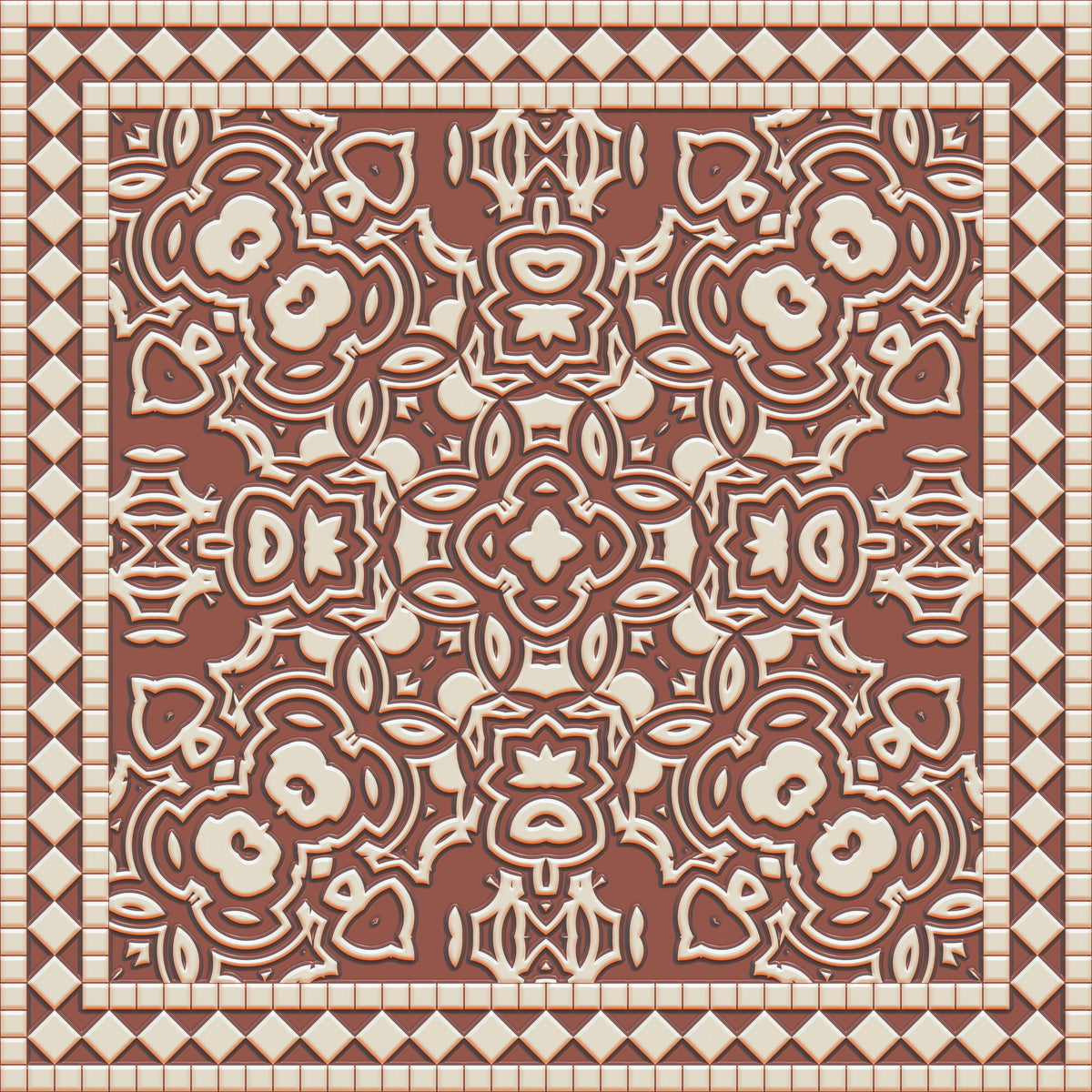 Mission Cement Tiles, Brick Mural Wallpaper - pure wallpaper artwork