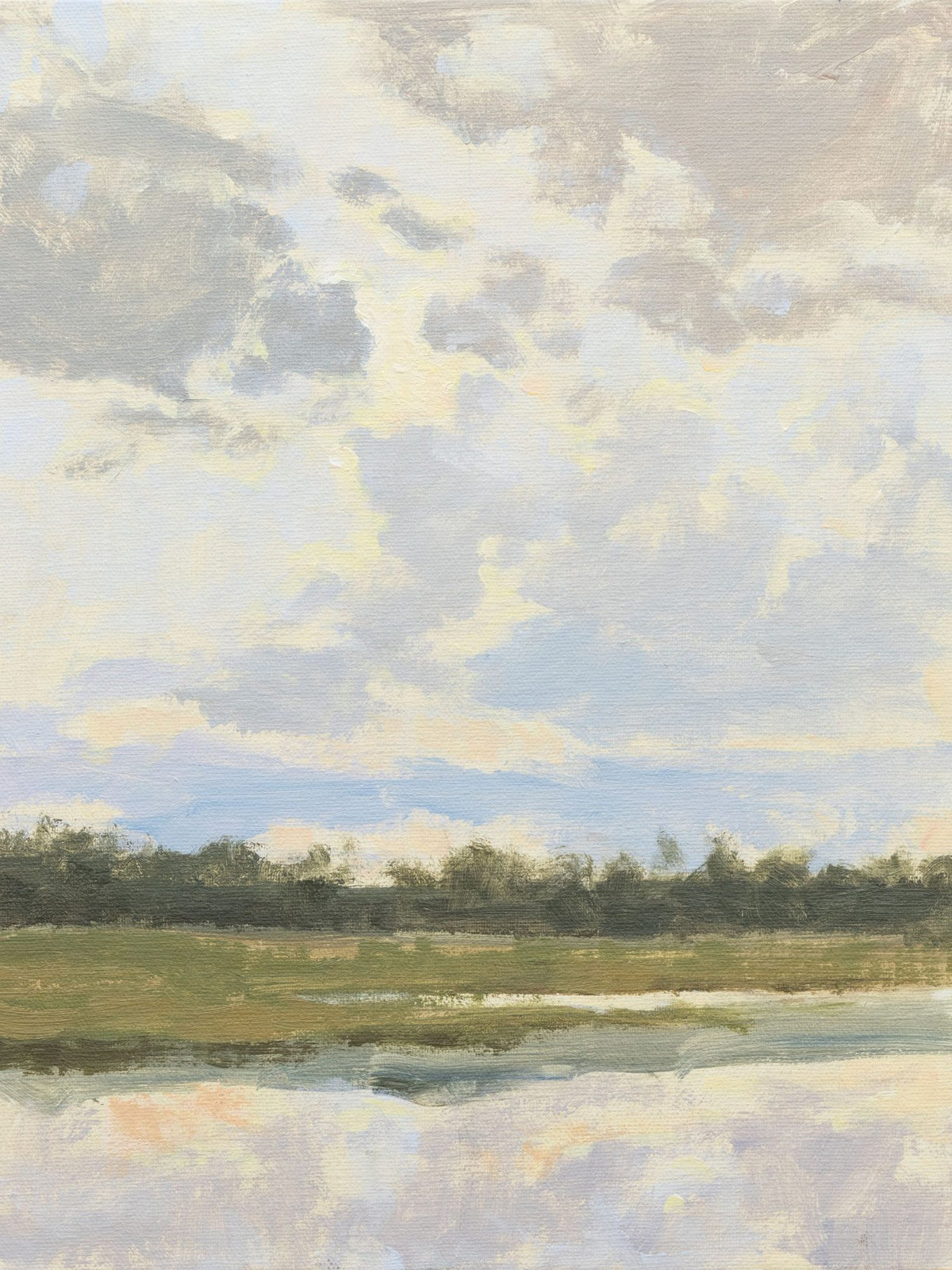 Morning Clouds Clearing Mural Wallpaper - pure wallpaper artwork