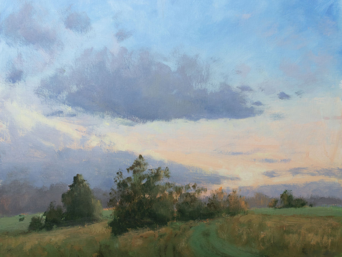 Sunset Across the Field Mural Wallpaper - pure wallpaper artwork