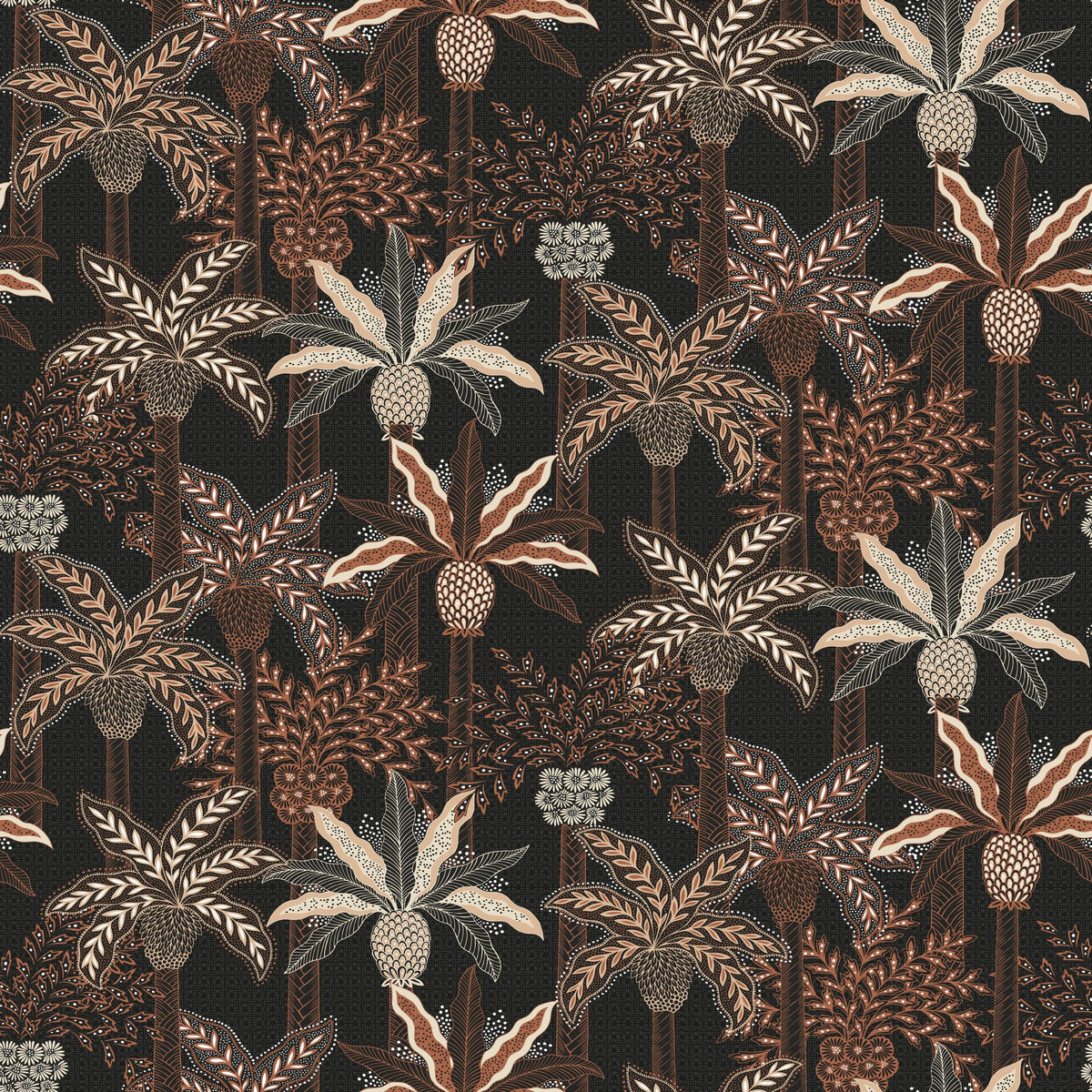 Palmera Luxe, Black Mural Wallpaper - pure wallpaper artwork
