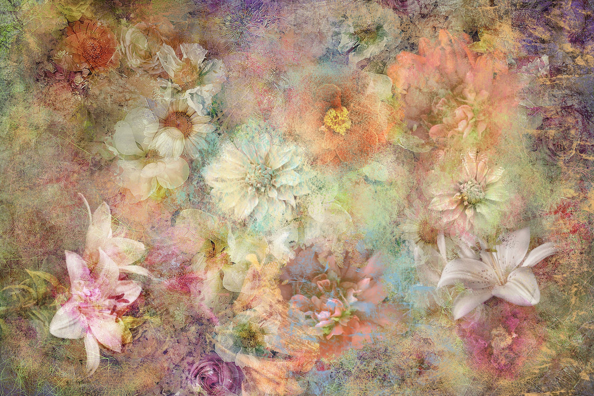 Floral Reverie Mural Wallpaper - pure wallpaper artwork