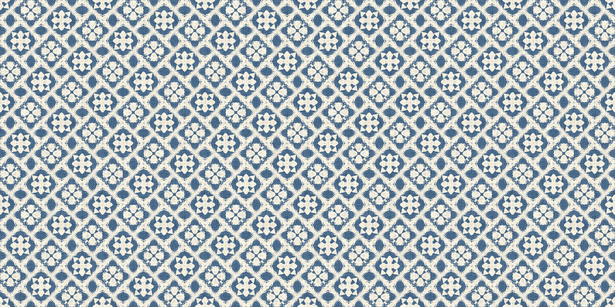 Azure Diamond Blossom Mural Wallpaper - pure wallpaper artwork