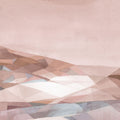 Warm Geometric Mountain Mural Wallpaper - pure wallpaper artwork