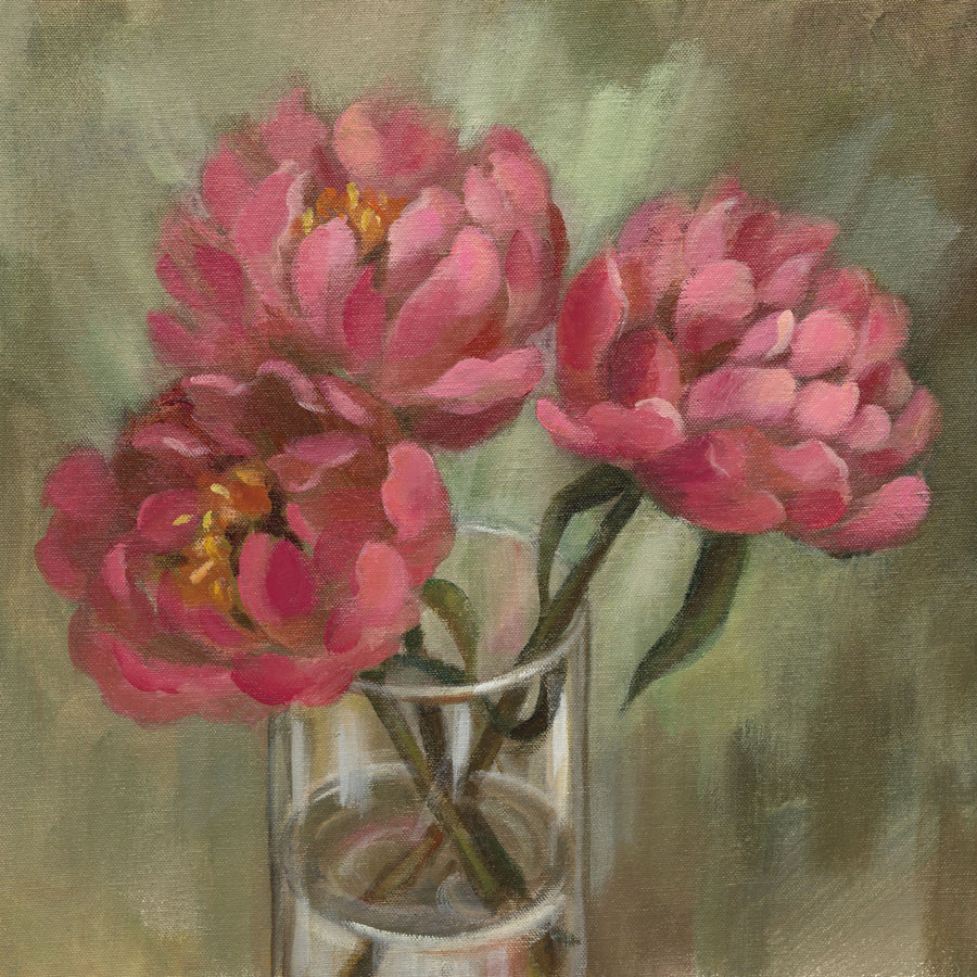Pink Peonies Mural Wallpaper